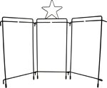 Table Top Holder - Star 4x9