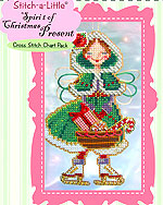 Stitch-a-Little Spirit of Christmas Present Ornament Kit