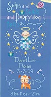 Snips & Snails Personalized Birth Sampler