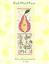 Pink Plaid Pear
