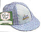 Blue Gingham Baby Cap