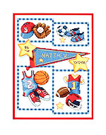 Baby Hugs: Little Sports Birth Record kit