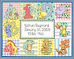 Zoo Alphabet Birth Record kit