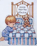 Bedtime Boy Birth Record kit